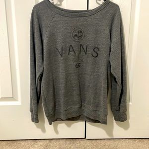 Vans light grey sweatshirt